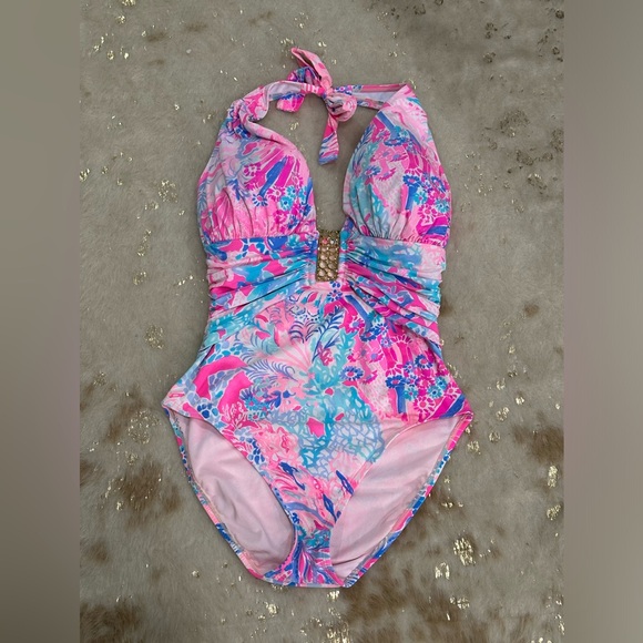 Lilly Pulitzer one piece swim suit size 8 - Picture 1 of 4